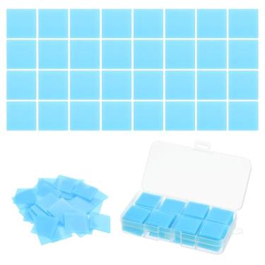 Imagem de PATIKIL 72 peças de pintura de arte de diamante cola de cera de argila 5D quadrada DIY refis de arte de diamante cola com caixa de armazenamento para arte de diamante bordado materiais de lama