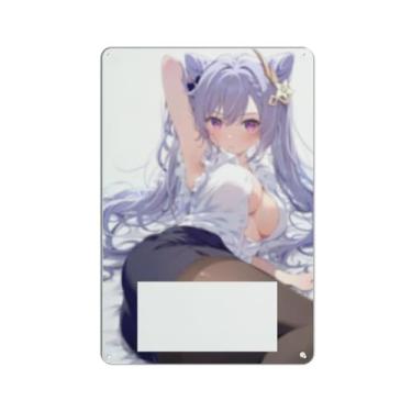 Imagem de Anime Sexy Bikini Hot Girl Pinup Girl Metal Tin Sign Wall Art Poster Decor for Home Bar Club Bedroom Bathroom Man Cave Otaku 20 x 30 cm, AN016