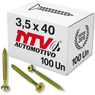 Imagem de Parafuso chipboard phillips 3,5x40 mm madeira mdf aglomerado bicromati