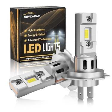 Imagem de Lâmpadas LED NOVCAPAR 2024 H7 150W 30000LM 6500K Cool White