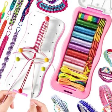 Imagem de Hechify Kit de fabricação de pulseiras da amizade para meninas, artes e artesanato para crianças de 8 a 12 anos, ideias de presentes de aniversário para meninas de 8 a 9 10 11 e 12 anos - Conjunto de
