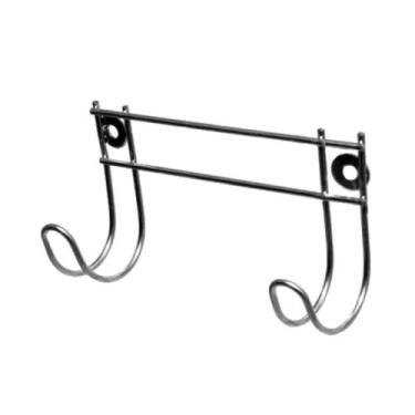 Imagem de Cabideiro Parede 2 Ganchos Para Pendurar Toalhas - ARAMEFER