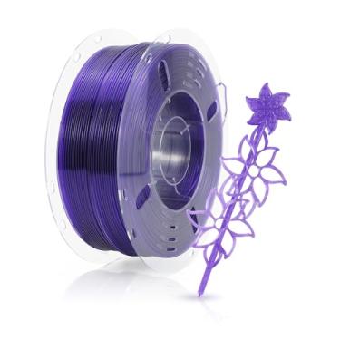 Imagem de FilaBees Filamento transparente PETG transparente 1,75 mm, filamento de impressora 3D de alta resistência PETG rápido para impressão rápida e de alta precisão, filamento de impressão 3D de melhor