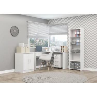 Imagem de Armário Multiuso 2 Portas MDP 60x76x40cm Branco 0723 - Due Lare