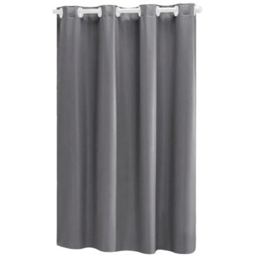 Imagem de Cortina De Pvc Impermeável Anti-mofo Para Box De Banheiro 1,40 x 2,00 (Cinza)