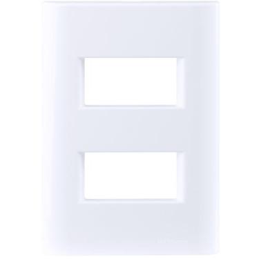 Imagem de Placa 2 Postos Afastados Tramontina Giz Com Suporte Branco Tramontina