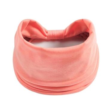 Imagem de Bandanas elásticas para mulheres, faixa de cabeça esportiva absorvente com nó macio para a vida diária e exercícios de ioga