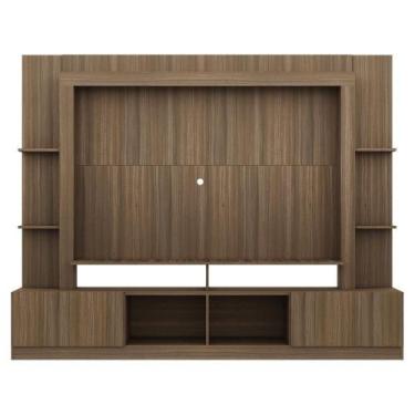 Imagem de Rack Estante com Painel 65 e 2 Portas Oslo Madeirado - MULTIMOVEIS