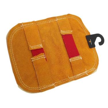 Imagem de LiebeWH Almofada de Mão para Soldagem, 2 Camadas de Couro Aluminizado, Luvas de Soldagem à Prova de Alta Temperatura, Proteção Térmica para Corte e Fundição