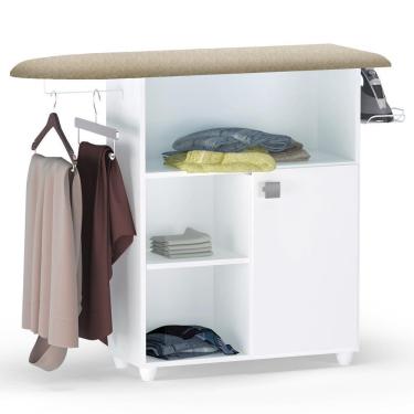 Imagem de Tabua De Passar Roupa Mariana Com Balcao Branco Reajl Moveis Branco