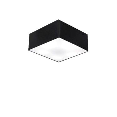 Imagem de Plafon De Sobrepor Quadrado Sp-3000 Cúpula Cor Preto
