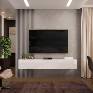 Imagem de Rack suspenso future 1,80m cool home branco - DJ MOVEIS