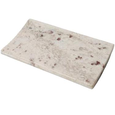 Imagem de Bandeja de pedra verde jade – Bandeja de luxo para perfume, joias, toalhas de hóspedes e cuidados com a pele, decoração de banheiro de granito natural, 16 cm x 9 cm