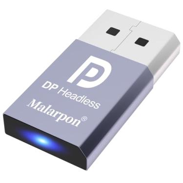 Imagem de Malarpon DispalyPort Headless Ghost Display Emulador com luz azul para PC 4K DP fictício Plug (serve Headless 1080@60Hz-3840x2160@17Hz) 1P