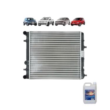 Imagem de Kit Radiador VW Gol GV 09>Fox 09 1.0 1.6 S/Ar + Água Desmineralizada 5L