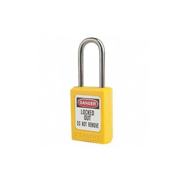 Imagem de MASTER LOCK Cadeado de bloqueio, KA, amarelo, 4,5 cm A, PK12