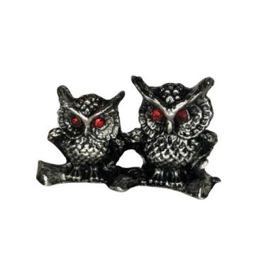 Imagem de Casal de Corujas do Amor em Estanho - 3cm - no-brand