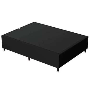 Imagem de Base Para Cama Box Casal 138x188cm Hit Z04 Sintético Preto - Mpozenato