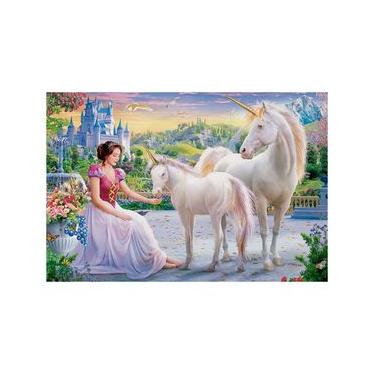 Imagem de Quebra-cabeça 200 peças A Princesa e seus Unicórnios
