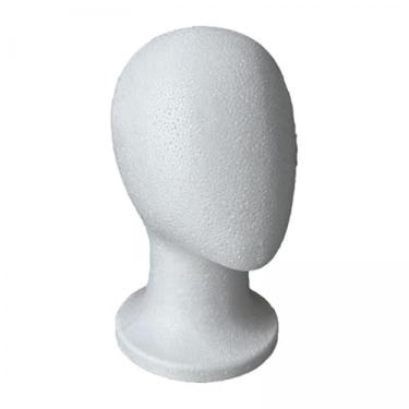 Imagem de ChuYiElegance 5x Suporte de Exposição de Perucas com Cabeça de Manequim, Leve, Multiuso, Estável, Profissional, Suporte de Perucas, Modelo de Cabeça de Manequim Par