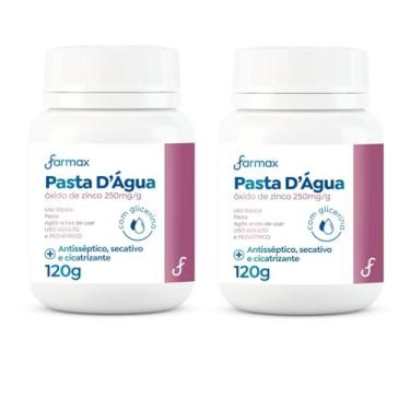 Imagem de Kit 02 Un Pasta D’Água com Glicerina e Óxido de Zinco 120g Alívio Imediato para Assaduras, Brotoejas, Queimadura Solar e Irritações Dupla Proteção e Cuidado Diário para Bebês e Adultos