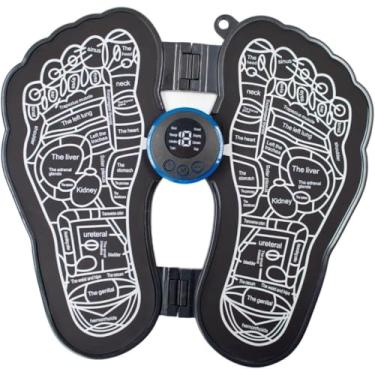 Imagem de Massageador para Pés Elétrico, EMS Estimulação Muscular, Acupuntura, Dobrável, Carregamento USB