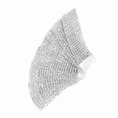 Imagem de Mingzhe Casamento Natal Quente 50/100 Pçs 8 Linhas Cadeira Faixa Guardanapo Anéis Diamante Malha Envoltório Fita Evento Perfeito Decoração de Festa Ouro Prata 5x1.5 Polegada (50 unidades)