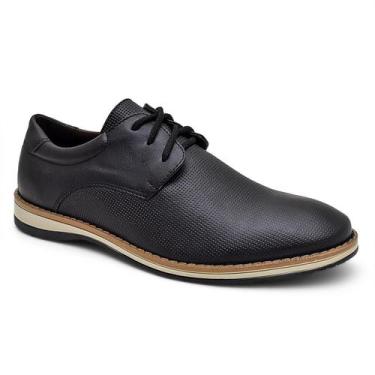 Imagem de Sapato Masculino Oxford Derby Casual Confortável - Bkarellus, Preto, 4
