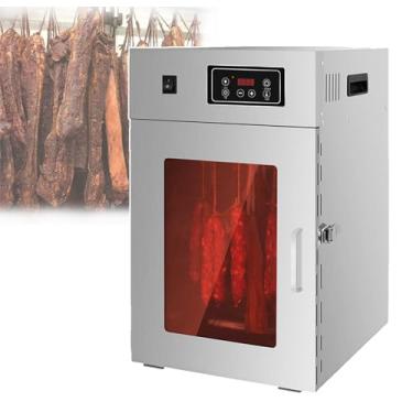 Imagem de KKSOUFX Secador De Carne Rotativo Com RotaçãO De 360°, Capacidade De 15 Kg, Secador AutomáTico De Alimentos Com Controle Digital De Tempo (0-24 Horas) E Temperatura AjustáVel (30-90℃)