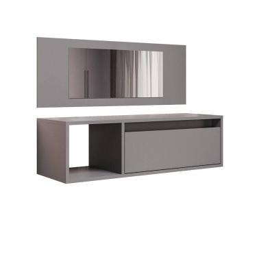 Imagem de Penteadeira Camarin 1 Prateleira Com Gaveta Eva - Ssx Multicoisas Grafite