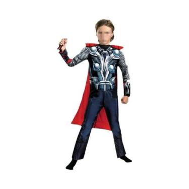 Imagem de Fantasia De Cosplay Do Super-Herói Thor Para Meninos, Conjunto De Másc