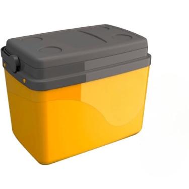 Imagem de Caixa Térmica Cooler Bolsa 7,5 Litros Para Praia Camping Viagem Com Alça 12 Latas.(Amarela)