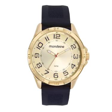 Imagem de Relógio Mondaine Dourado com Pulseira de Silicone 53829GPMVDI4-Masculino