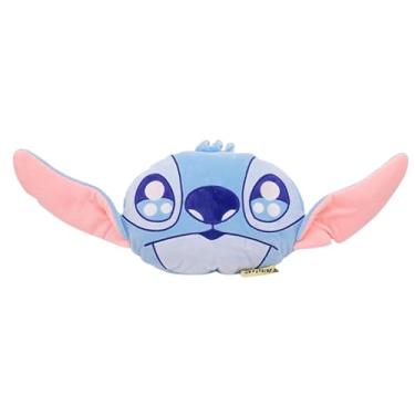 Imagem de Zonacriativa - Almofada Formato Huggy Redonda Stitch Disney | Travesseiro multifuncional para aquecer as mãos e guardar acessórios | Toque soft e colecionável