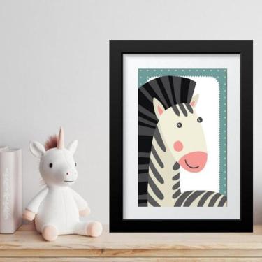 Imagem de Quadro Infantil Safari Zebrinha- 60X48Cm
