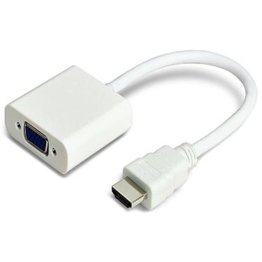 Imagem de Cabo Conversor Hdmi Vga + áudio Nwt Branco