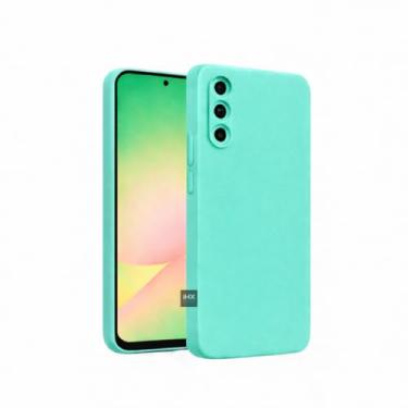 Imagem de Capa Capinha Case Compatível Samsung_ Galaxy A56 Silicone Aveludada Anti Impacto Reforçada Emborrachado Com Proteção De Câmera Premium (VERDE MENTA)