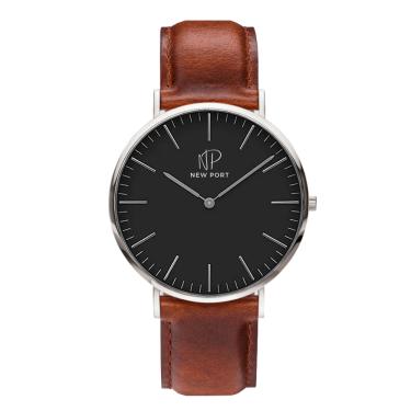 Imagem de Relógio Masculino Analógico Casual Fundo Preto New Port 40mm
