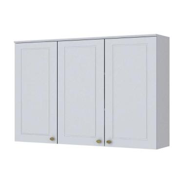 Imagem de Armário De Cozinha Henn 3 Portas 120 Cm C352-05 Branco