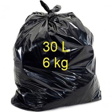 Imagem de Saco para Lixo Sacos para Lixo 30 Litros Preto Reforçado em Plástico Reciclado para Descarte Doméstico Premium Colchões