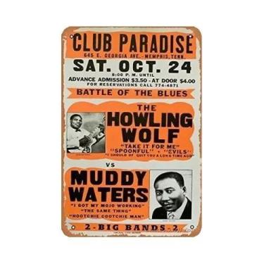 Imagem de Placa Decorativa De Metal Retrô De Banda De Rock Para Bar, Clube E Cas