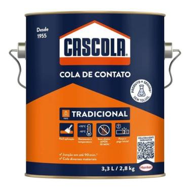Imagem de Cola Contato Sem Toluol 2,8kg Tradicional Cascola Henkel - Congratulat