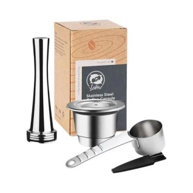Imagem de Cápsulas De Café Reutilizáveis Em Aço Inoxidável Para Nespresso Essenz