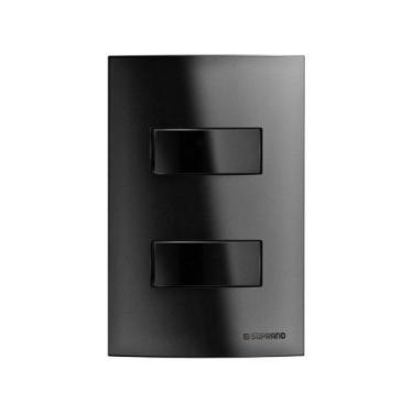 Imagem de Conjunto Interruptor Simples Preto + Interruptor Paralelo 10a 250v 4x2