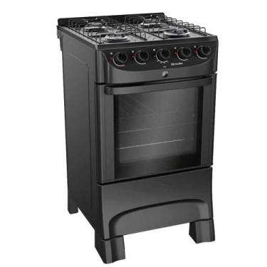 Imagem de Fogão 4 Bocas Mueller MFI4BC Preto Fosco Mesa Esmaltada Bivolt, Bivolt
