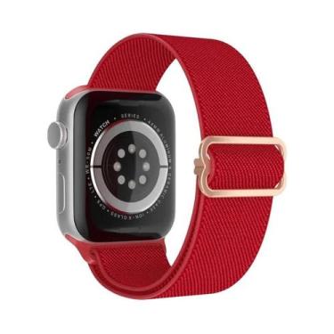 Imagem de Pulseira Ajustável De Nylon Elástico Solo Loop Para Apple Watch 49mm 4