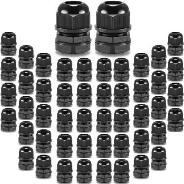 Imagem de Cable Gland QILIPSU à prova d'água de nylon IP68 50 unidades 3/8 NPT