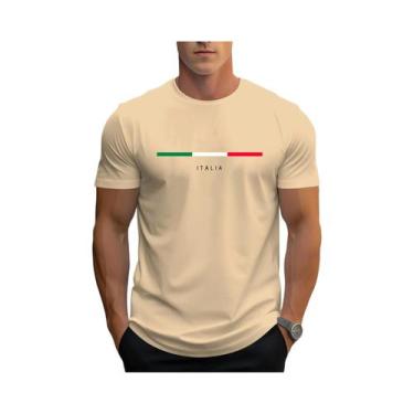 Imagem de Camiseta Masculina plus Size De Verão Em Algodão Casual Com Estampa IT