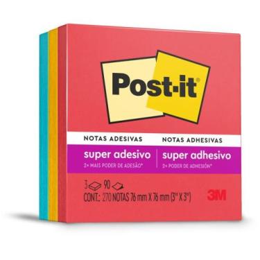 Imagem de Bloco de Recado POST-IT Colecao Diversao 76X76MM 3BLOC - 3M