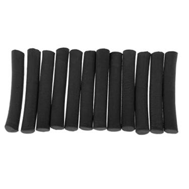Imagem de #N/A 12 pçs carpa pesca espuma vara cilindro flutuador DIY materiais gancho zig alinhadores - preto